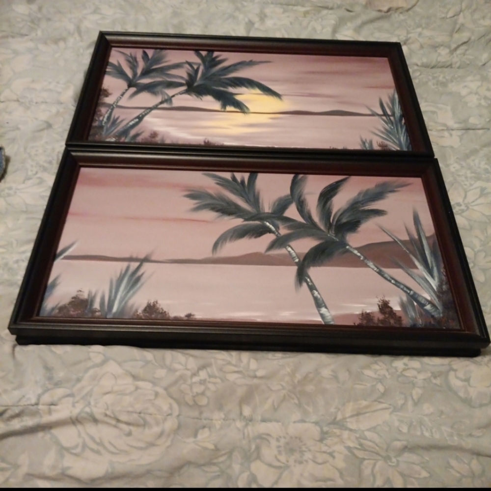 2Oil On Canvas paintings Signed J Murray